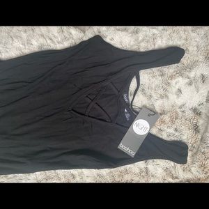 Boohoo bodysuit, black, NWT